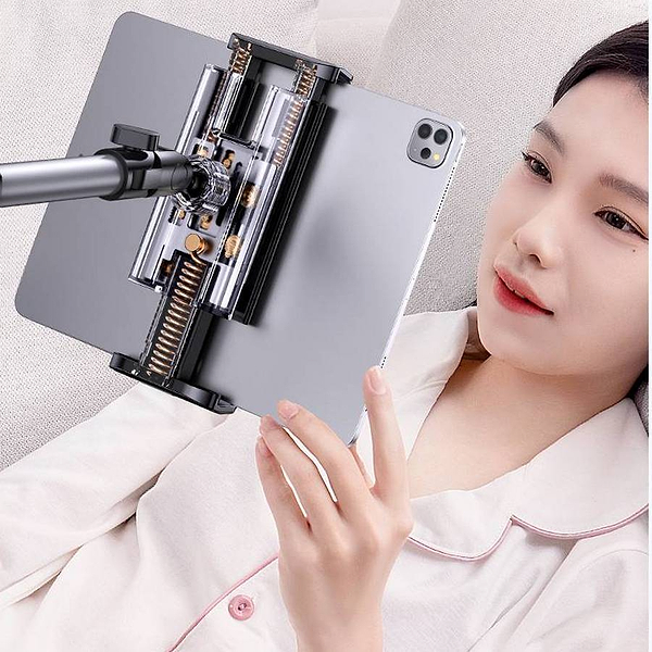 Фото - Держатель для планшета RTAKO LD057 1.8M Three-axis Turbine Self-locking Lazy Bracket Black (6942063205890)