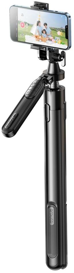 Трипод для селфі RTAKO ZP220 Pro Ultra-Wide Angle Selfie Stick Black (6942063213376) - Фото 1