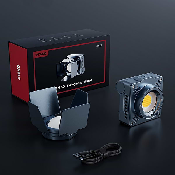 Фото - Студійне світло RTAKO RDJ-01 Pocket COB photography fill light (6942063222859)