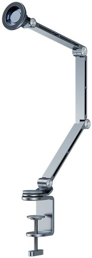 Тримач для планшета RTAKO T01 360° rotating alloy cantilever bracket MAG Grey (6942063223443)