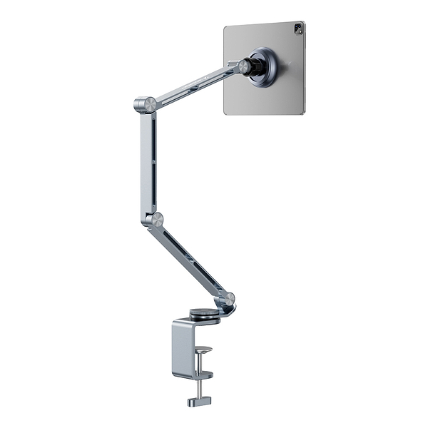 Фото - Тримач для планшета RTAKO T01 360° rotating alloy cantilever bracket MAG Grey (6942063223443)