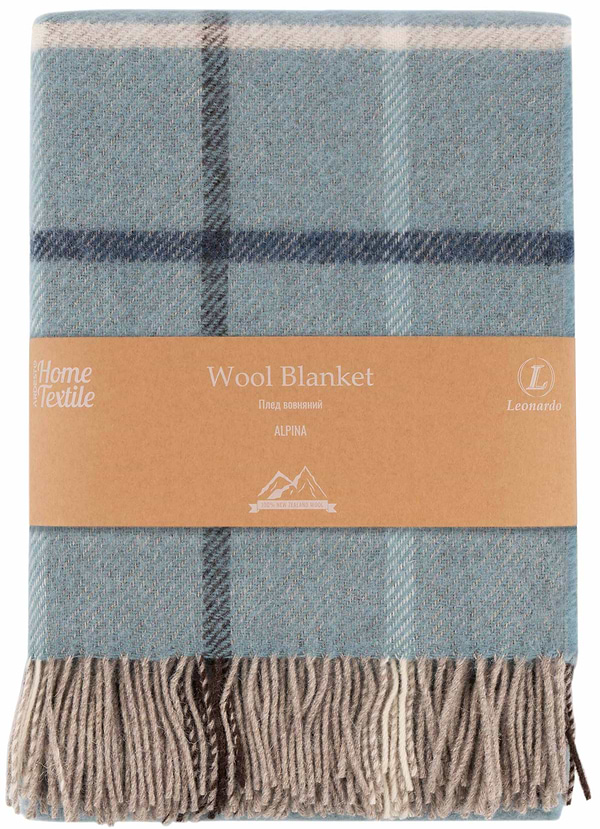 Фото - Плед полуторний Ardesto Leonardo Alpina 140x200 см блакитний (ART0704LM)