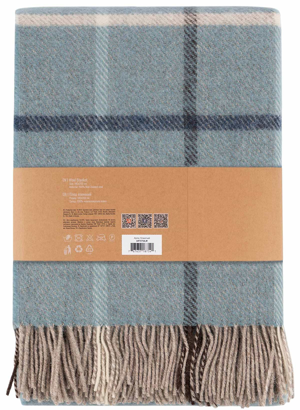 Фото - Плед полуторний Ardesto Leonardo Alpina 140x200 см блакитний (ART0704LM)