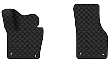 Килимки з екошкіри в салон авто передні EVAtech для Passat (B7) Volkswagen 2010-2014 7 покоління Sedan EU (VW3694AQ2AV4BBB)