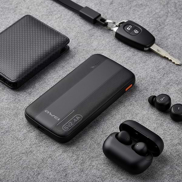 Фото - Батарея мобильная Awei P20K 10000mAh Black (6954284009744)