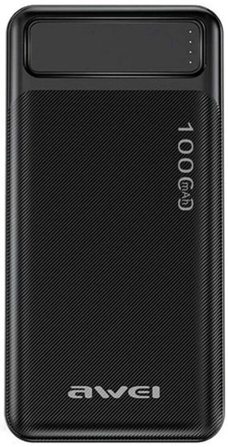 Батарея мобільна Awei P5K 10000mAh 2.1A 
Black 2xUSB (6954284094009)