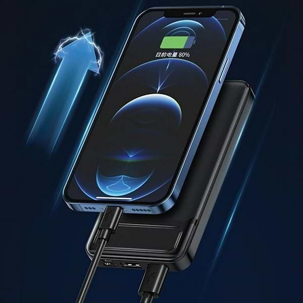 Фото - Батарея мобильная Awei P5K 10000mAh 2.1A Black 2xUSB (6954284094009)