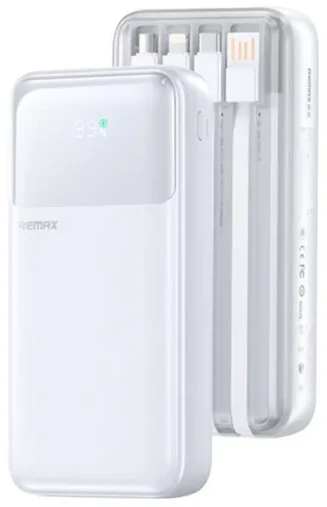 Батарея мобильная Remax 20W+22.5W 20000mAh FCP-2 White (6954851247012)