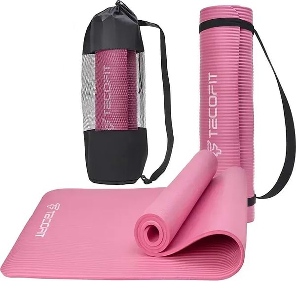 Фото - Коврик для йоги и фитнеса TECOFIT 183х61х1 см NBR Pink (TOP20106462/3)