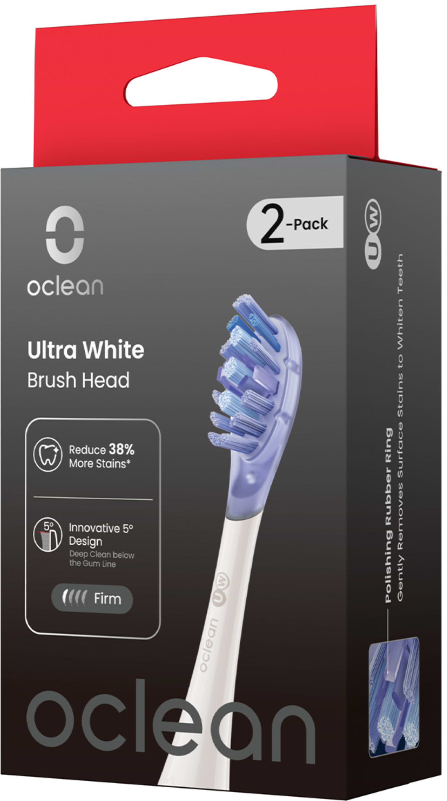 Насадка для зубної щітки Oclean Ultra White UW03 2 шт. (6970810556995) - Фото 1