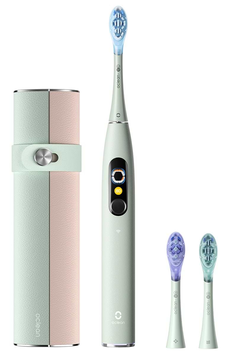 Зубная щетка электрическая Oclean X Ultra 20 Set Electric Toothbrush Green (6970810557091) - Фото 1