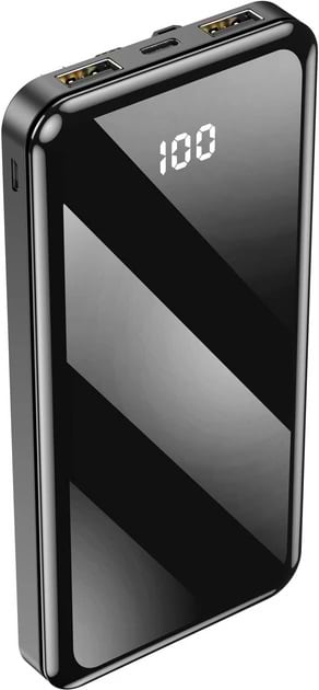 Фото - Батарея мобільна Forever TB-411 ALLin1 10000 mAh with cables USB-C + Lightning + microUSB Black (GSM103789)