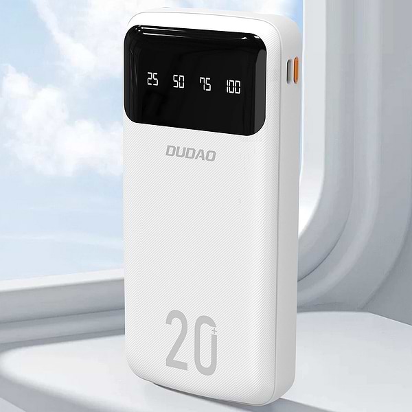Фото - Батарея мобільна Dudao K6Pro 20000mAh White (6973687243432)