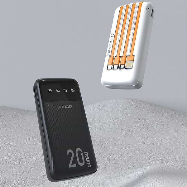 Фото - Батарея мобільна Dudao K6Pro 20000mAh White (6973687243432)