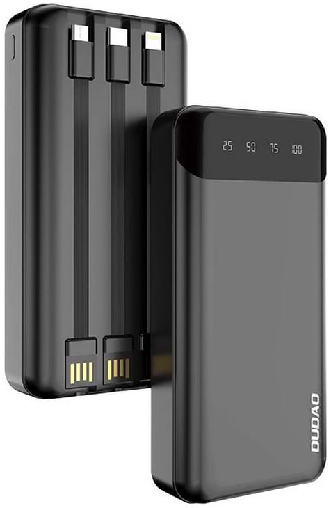 Батарея мобільна Dudao K6Pro 20000mAh Black (6973687243449)