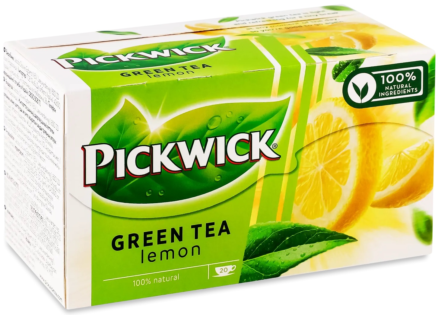 Чай Pickwick зеленый с лемонграссом и цедрой лимона 20х2г (8711000684191)