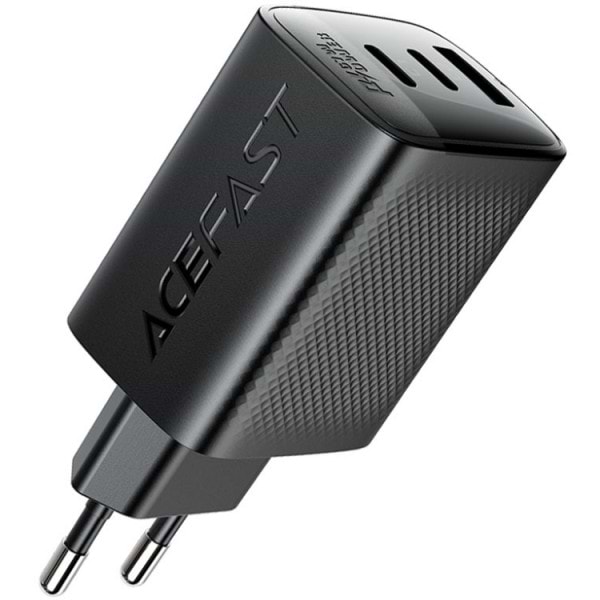 Фото - Мережевий зарядний пристрій AceFast 3xUSB 67W (2xUSB-C+USB-C) Gan A108 Fast Charger Black (6974316284048)