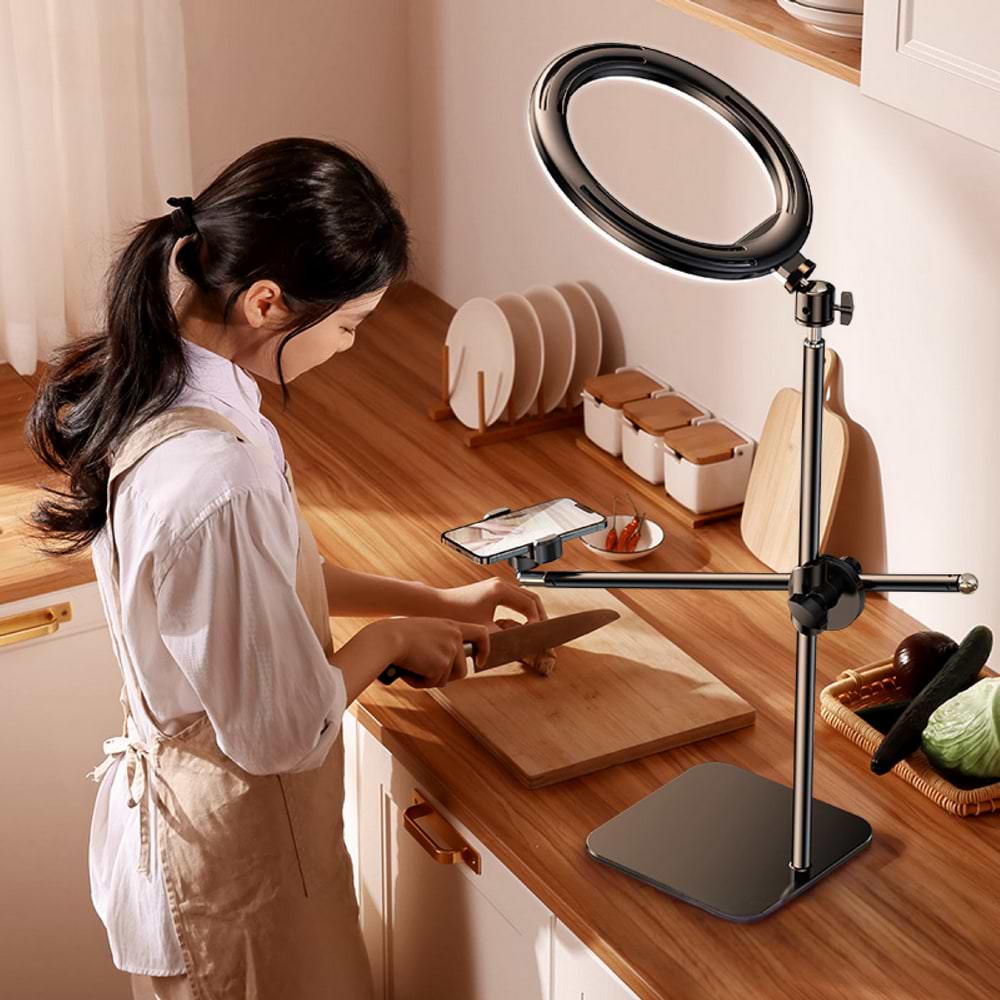 Фото - Набор для блогера RTAKO ZJ-FP02 QUADRANGULAR BAS E OVERHEAD BRACKET (6975523007277)