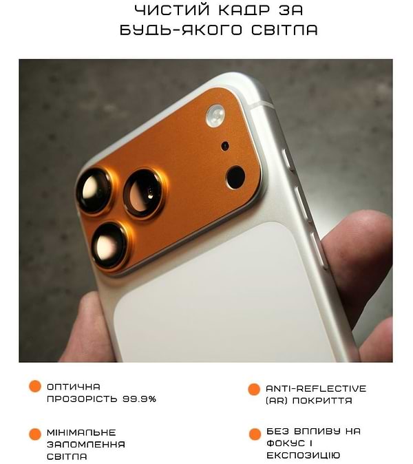 Фото - Защитное стекло для смартфона Anank All-in-One Camera Guard Cosmic Orange for iPhone 17 Pro Max (6975593908023)