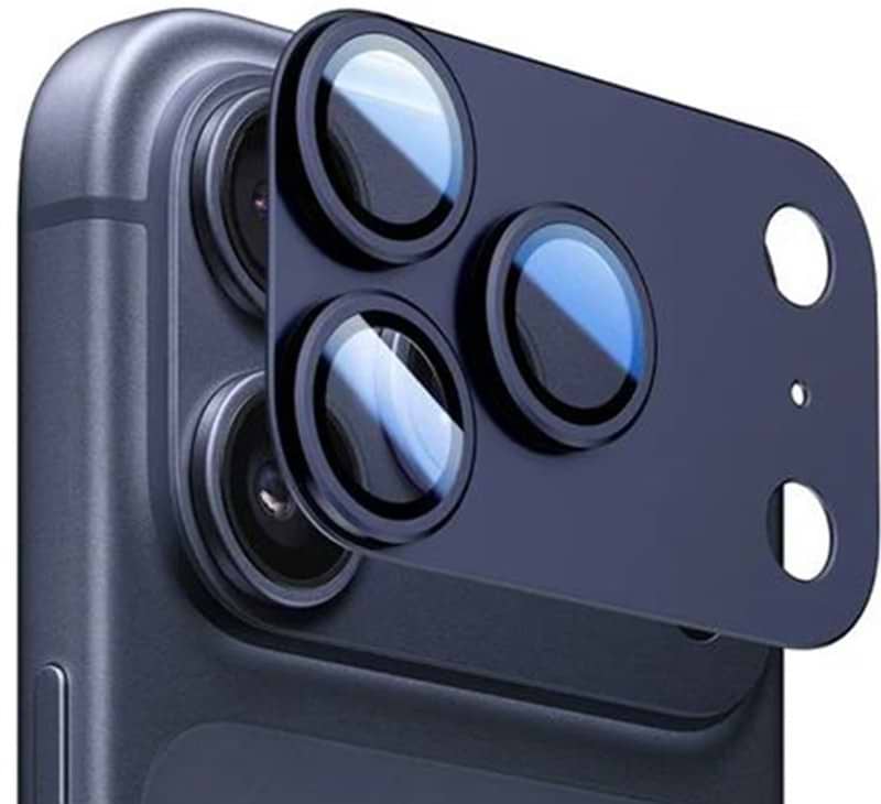 Защитное стекло для смартфона Anank All-in-One Camera Guard Deep Blue for iPhone 17 Pro (6975593908009)