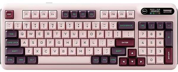 Фото - Клавиатура беспроводная игровая KZZI Z98 Wireless Keyboard UA\ENG Nezuko Purple (6977534870413)
