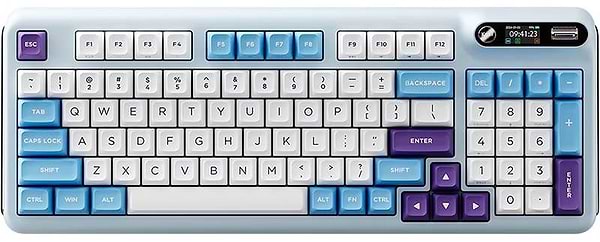 Фото - Клавиатура беспроводная игровая KZZI Z98 Wireless Keyboard UA\ENG Blue Sea (6977534870420)