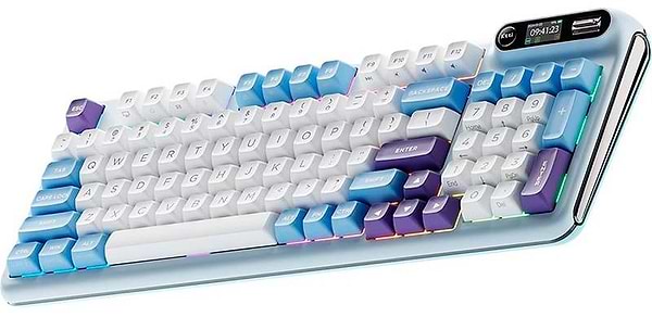 Фото - Клавиатура беспроводная игровая KZZI Z98 Wireless Keyboard UA\ENG Blue Sea (6977534870420)