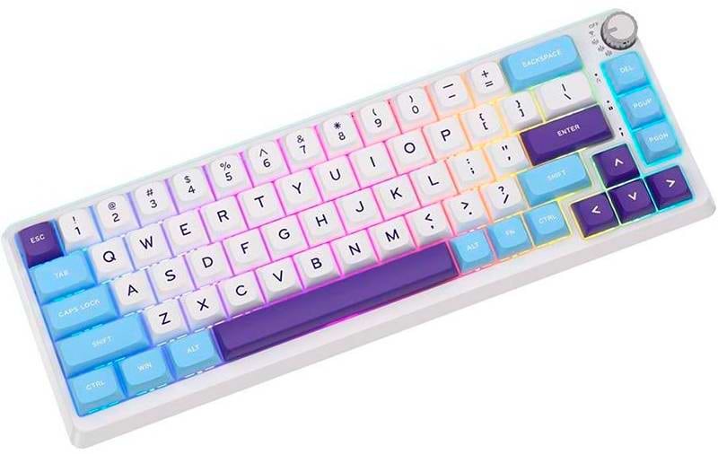 Фото - Клавіатура бездротова ігрова KZZI K68 Pro Wireless Keyboard UA\ENG Blue Sea (6977534870468)