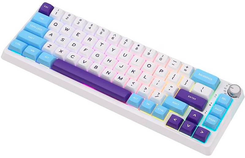 Фото - Клавіатура бездротова ігрова KZZI K68 Pro Wireless Keyboard UA\ENG Blue Sea (6977534870468)