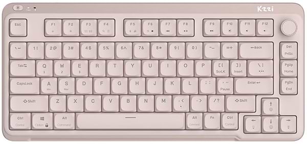 Фото - Клавіатура бездротова ігрова KZZI I75 Wireless Keyboard UA\ENG (Red Switch) Pink (6977534870567)