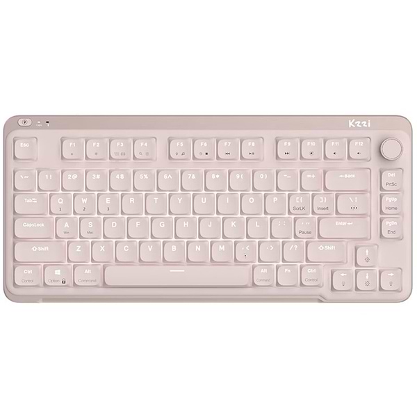 Фото - Клавіатура бездротова ігрова KZZI I75 Wireless Keyboard UA\ENG (Red Switch) Pink (6977534870567)
