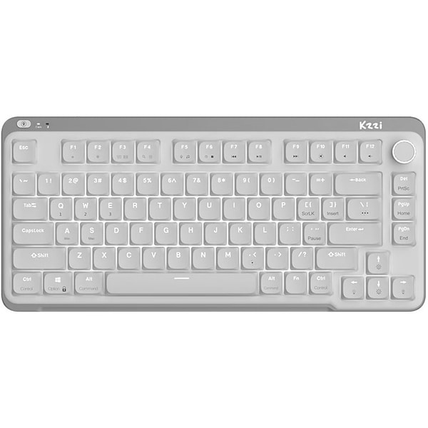 Фото - Клавіатура бездротова ігрова KZZI I75 Wireless Keyboard UA\ENG (Red Switch) Grey (6977534870635)