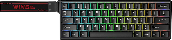 Фото - Клавиатура проводная игровая Aula WIN60 HE Magnetic switch Black EN/UA (6978080504029)