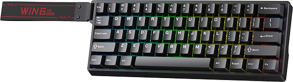 Фото - Клавиатура проводная игровая Aula WIN60 HE Magnetic switch Black EN/UA (6978080504029)