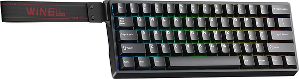 Фото - Клавиатура проводная игровая Aula WIN60 HE Magnetic switch Black EN/UA (6978080504029)