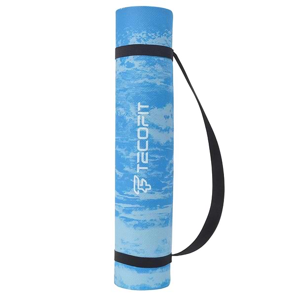 Фото - Коврик для йоги и фитнеса TECOFIT EVA Mat 173х61х6 мм Blue marble (TOP240214835)