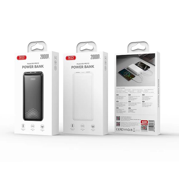 Фото - Батарея мобильная XO PB313 20000mAh 10W White (PB313.white)