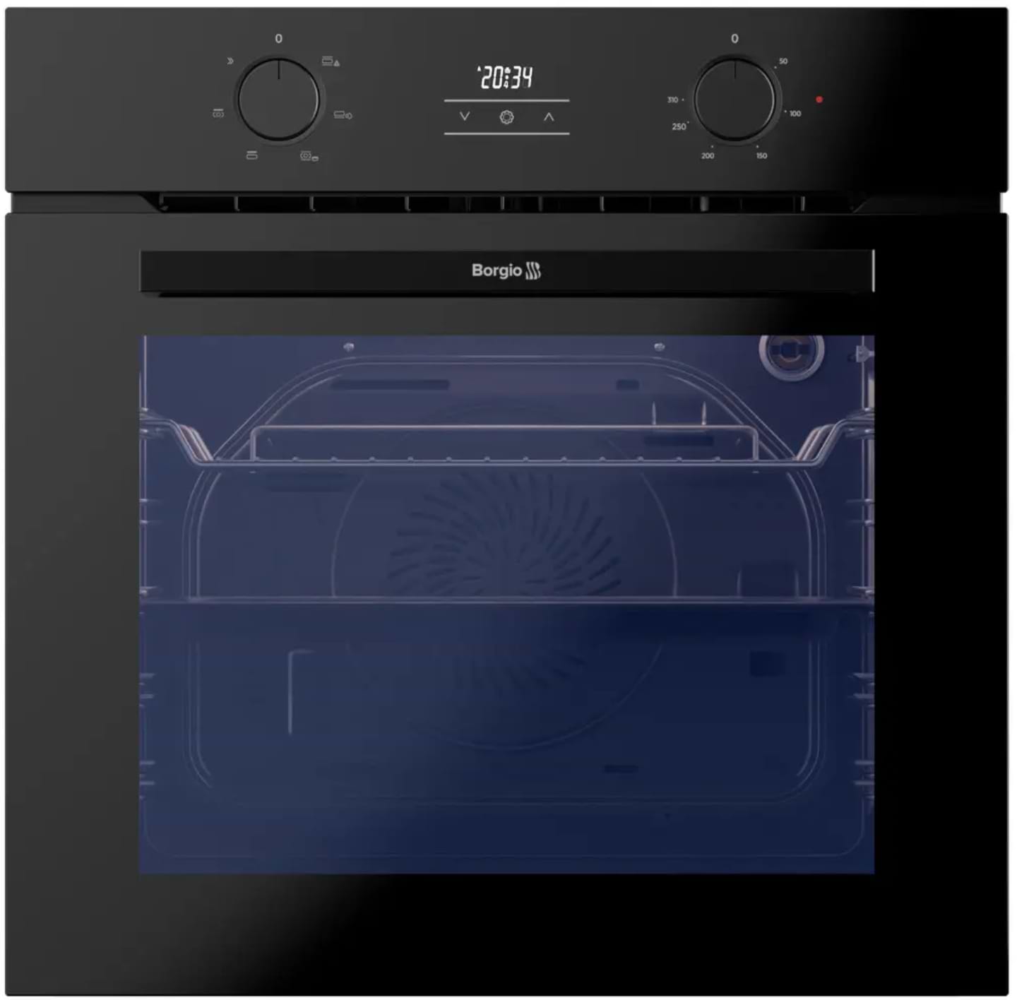 Духовой шкаф Borgio OMS 206.01 P Black Glass - Фото 1