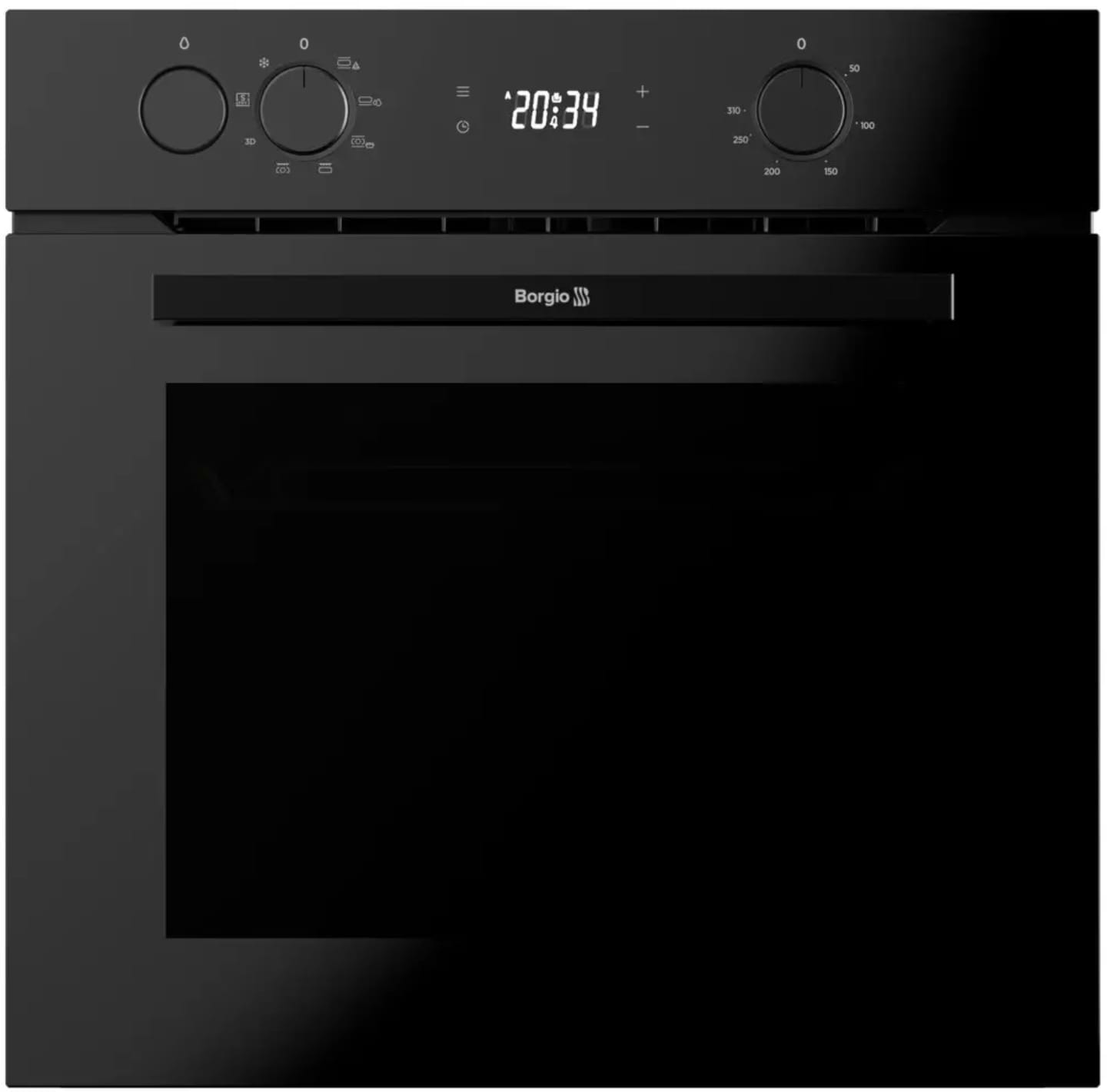 Духова шафа Borgio ODS 314.02 ST Black Glass - Фото 1