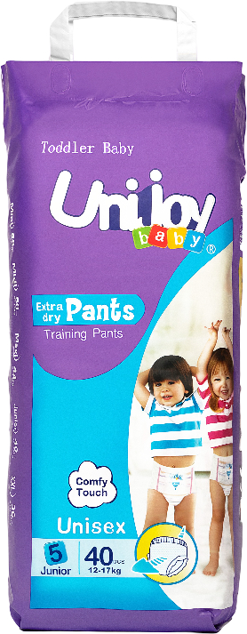 Одноразові підгузки-трусики Unijoy Soft Diapers XL 12-17 кг 40 шт. (6998526216156)