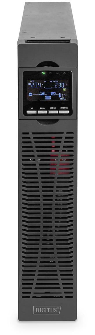Джерело безперебійного живлення Digitus OnLine,3000W,LCD,8xC13,1xC19,RJ45,RS232,USB,Rack/Tower (DN-170096)