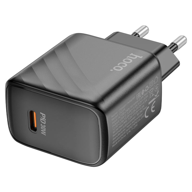 Фото - Сетевое зарядное устройство HOCO CS22A PD30W charger Black (6942007609913)