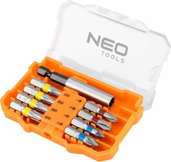 Біта для викрутки Neo Tools 1/4" PH/PZ/TH 25 мм  S2 8 шт. (56-614)
