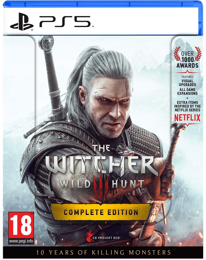 Игровой диск PS5 Witcher 3: Wild Hunt Complete Edition + 10th Anniversary Steelbook