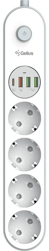 Фото - Сетевой фильтр Gelius G-Power Plus GP-PS-004 20W 4р 2m White (101282)