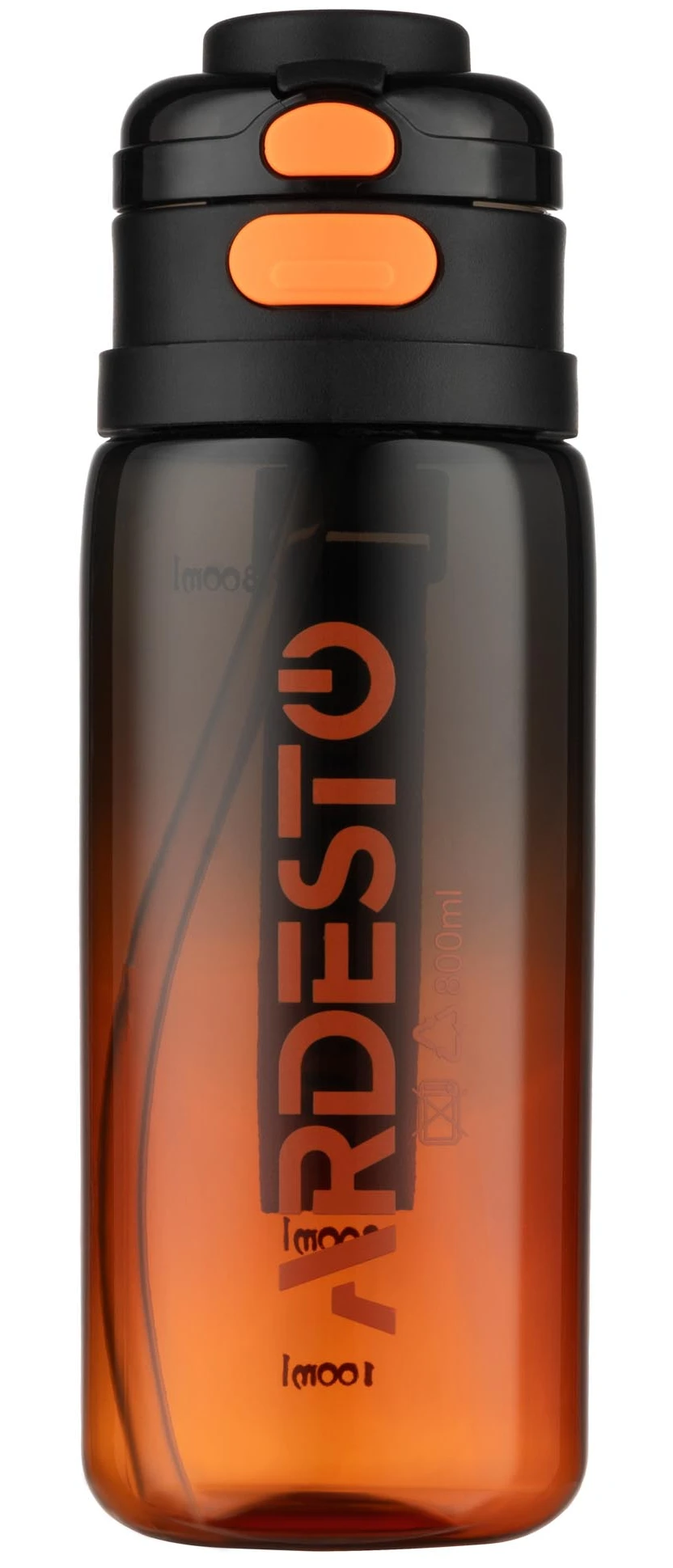 Пляшка для води Ardesto Gym 800 мл Black (AR2280GL)