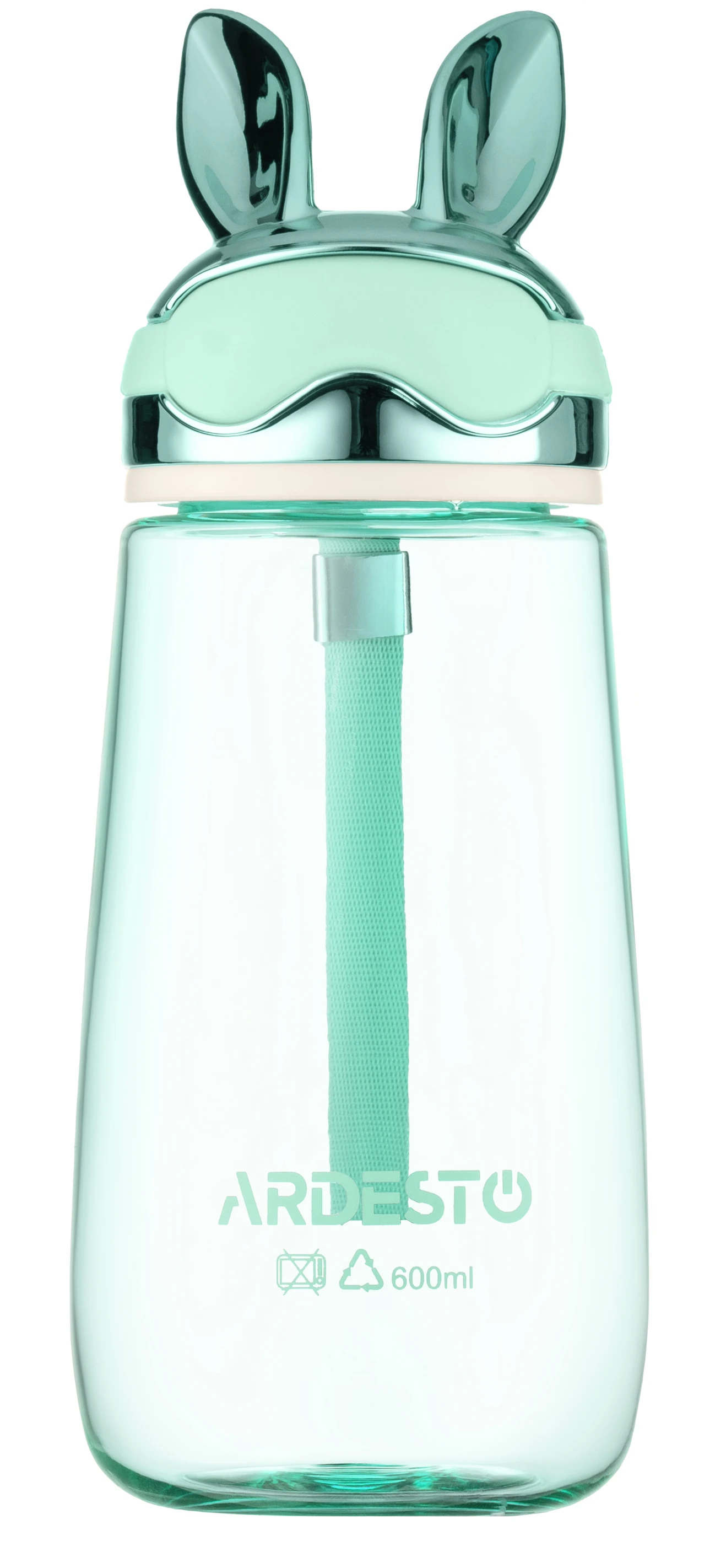 Пляшка для води Ardesto Bunny 600 мл Green (AR2260BB)