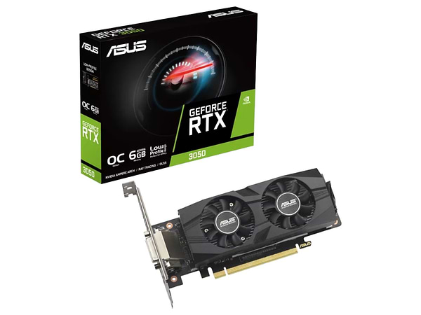 Фото - Відеокарта Asus GeForce RTX 3050 6GB GDDR6 OC (RTX3050-O6G-LP-BRK)