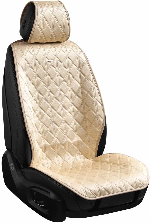 Комплект накидок на сидіння автомобіля CarLife Nitro biege (SC40304)