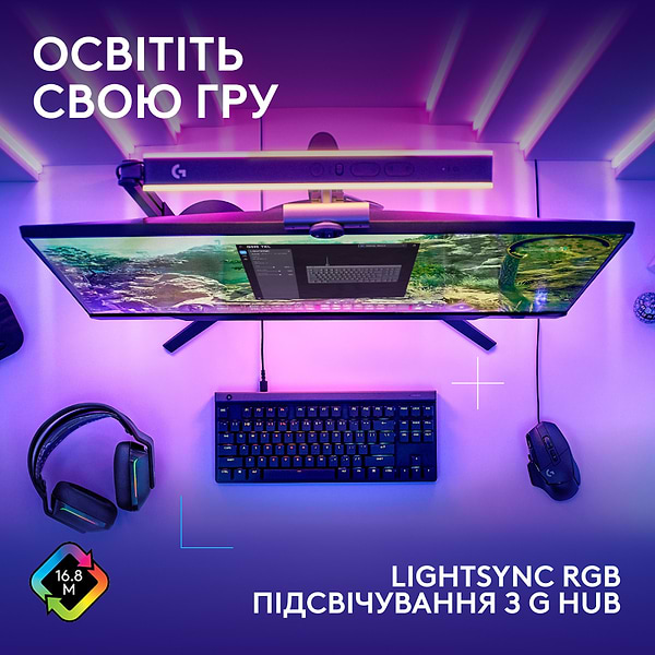 Фото - Клавиатура проводная игровая Logitech G515 TKL Wired Gaming Keyboard Black (920-014133)